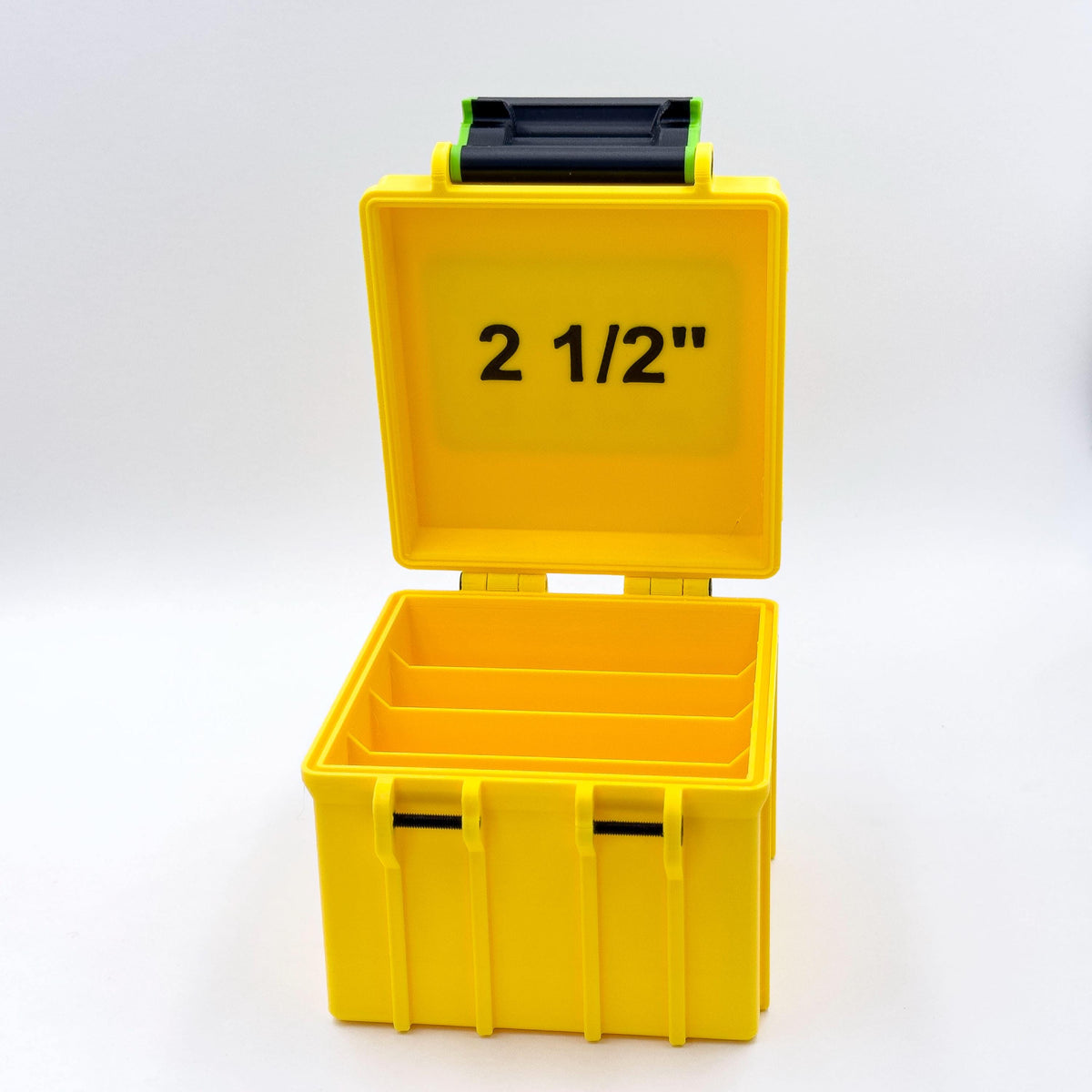 Nail box for STRAIGHT BRADS 16 GAUGE. 2in - 2 1/2in - 2 1/4in. Galvanized nail organizer. Spotnails.