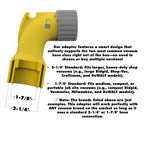 Dust Port Adapter Elbow with Bucket Hook for DeWALT Corded Miter Saws 3DKUB