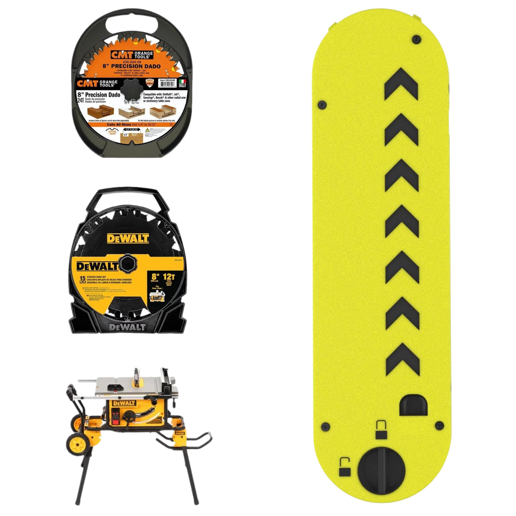 Dado Zero Clearance Insert for DeWALT DWE7491 / DWE7491RS Table Saws (7/8" Stacked Dado)