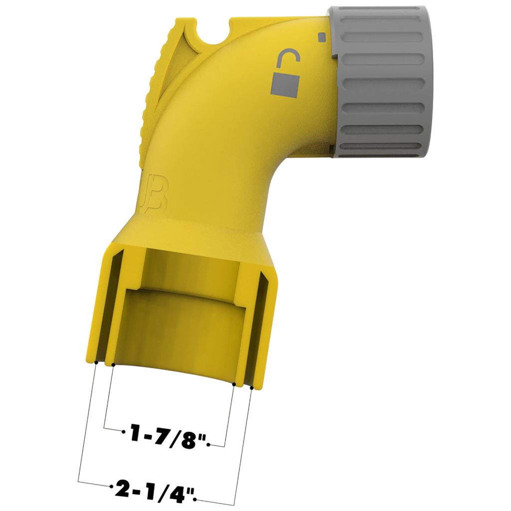 Dust Port Adapter Elbow with Bucket Hook for DeWALT Corded Miter Saws 3DKUB