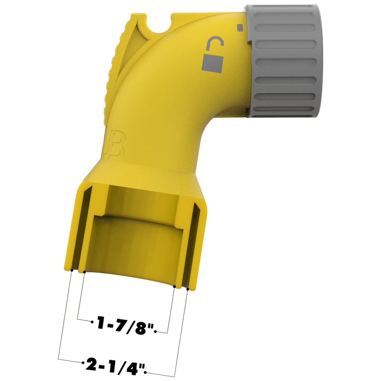 Dust Port Adapter Elbow with Bucket Hook for DeWALT Corded Miter Saws 3DKUB