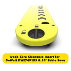 Dado Zero Clearance Insert for DeWALT DWE7491 / DWE7491RS Table Saws (7/8" Stacked Dado)