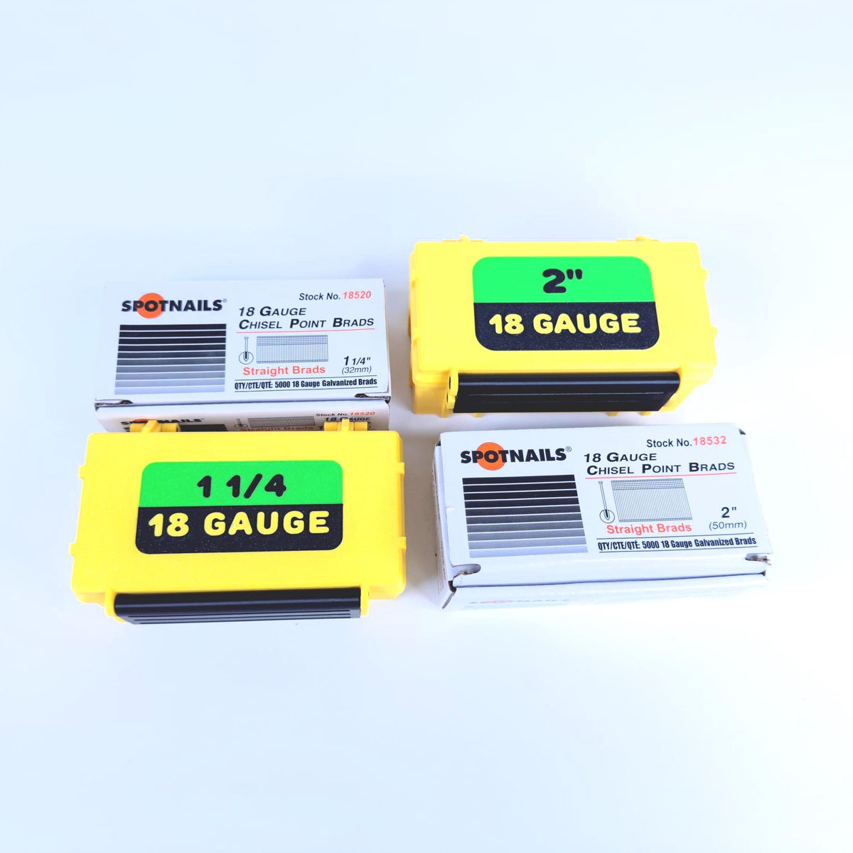 18 Gauge Straight Brad Nail Organizer Box (5/8" - 2") | ProBrad Case