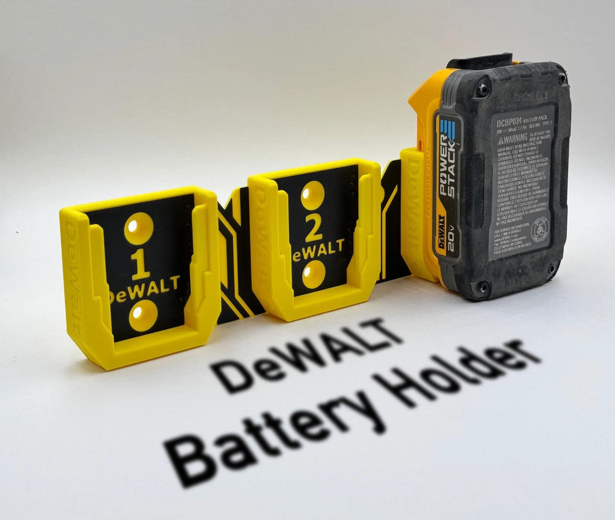 DeWALT Battery Holder / Mount (18V, 20V, 60V)